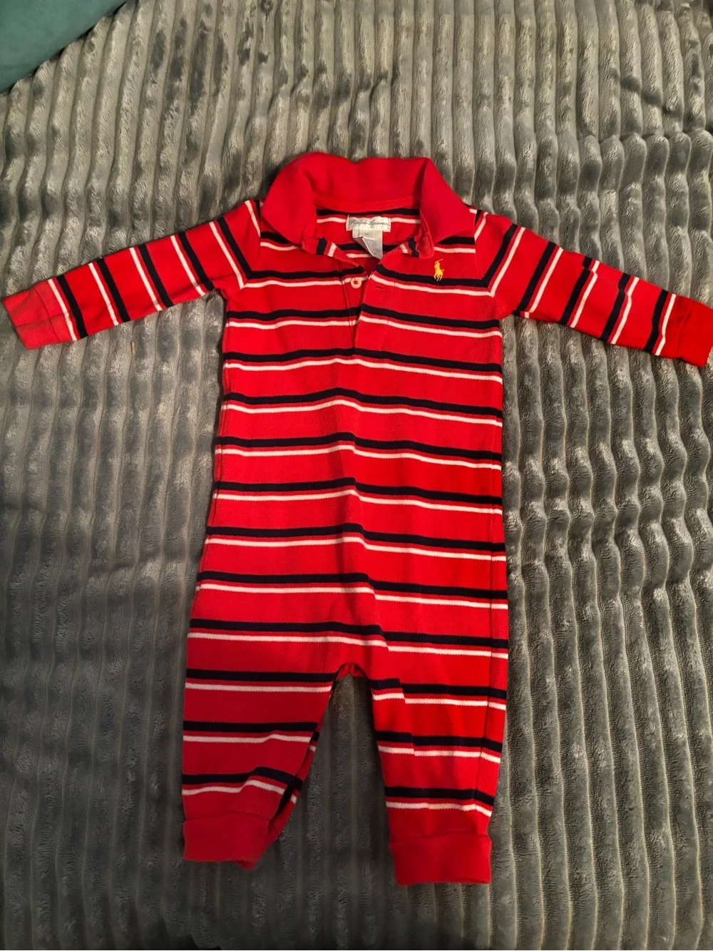 Ralph Lauren striped 6 Month baby boy one piece bundle